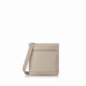 Beige Hedgren Leonce Women's Shoulder Bags | EGP9791UR