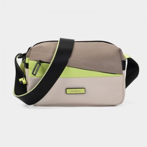 Beige Hedgren Neutron Small Women's Crossbody Bags | IDZ1556SU