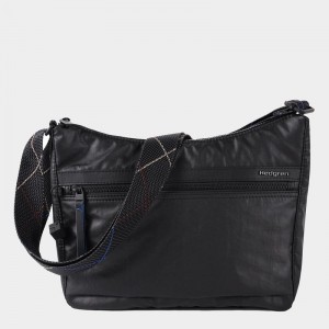 Black Hedgren Harper's Rfid Women's Shoulder Bags | QZS112LR