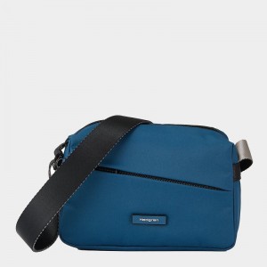 Blue Hedgren Neutron Small Women's Crossbody Bags | UPL5462HB