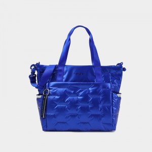 Blue Hedgren Puffer Women's Tote Bags | ZGJ8763CK