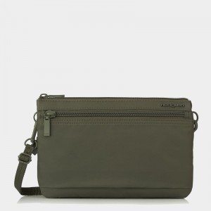 Dark Green Hedgren Emma Women's Crossbody Bags | EZJ3015JB