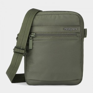 Dark Green Hedgren Rush Women's Crossbody Bags | HJF4252JN