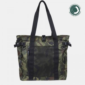 Green Black Hedgren Summit Sustainably Made Women's Tote Bags | UPH926PZ