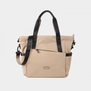 Grey Beige Hedgren Galactic Women's Tote Bags | OYZ9061HJ