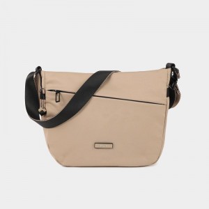 Grey Beige Hedgren Gravity Women's Crossbody Bags | MJH9488YW