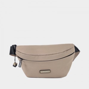 Grey Beige Hedgren Halo Women's Belt Bags | WFN9950ML