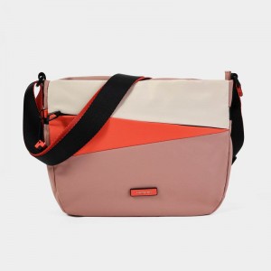 Pink Orange Hedgren Gravity Women's Crossbody Bags | AOP8100YG