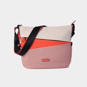 Pink Orange Hedgren Milky Way Women's Crossbody Bags | UCO126DP