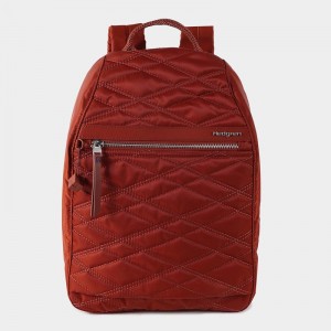 Red Brown Hedgren Vogue Large Rfid Women's Backpacks | RMA7516ST