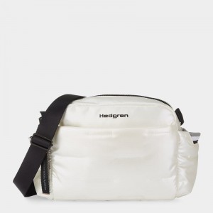 White Hedgren Cozy Women's Shoulder Bags | TYC3783LJ