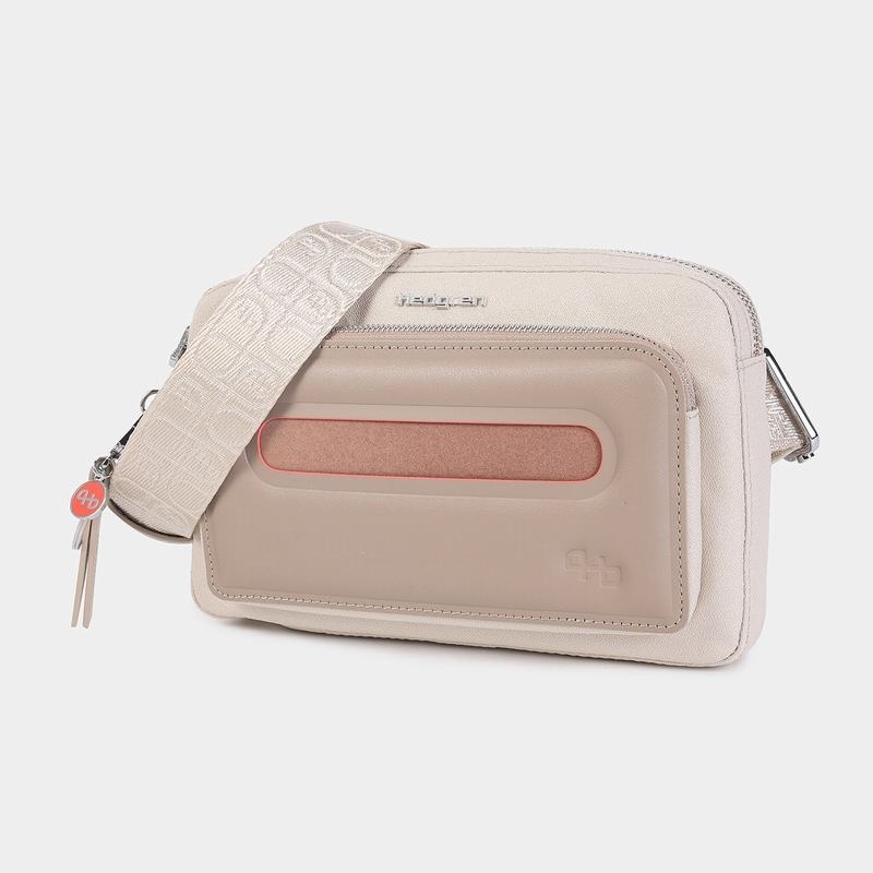 Beige Hedgren Americano Women's Belt Bags | QWV5182WW