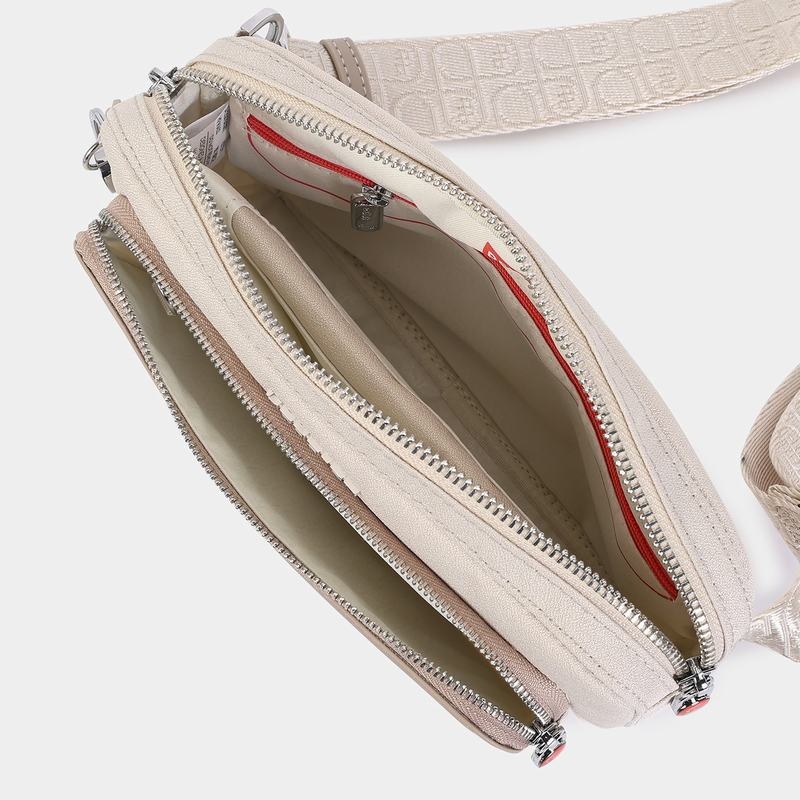 Beige Hedgren Americano Women's Belt Bags | QWV5182WW