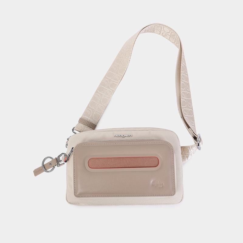 Beige Hedgren Americano Women's Belt Bags | QWV5182WW