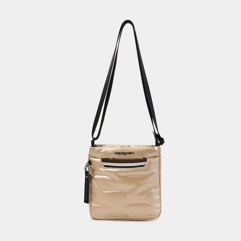 Beige Hedgren Cushy Women's Crossbody Bags | OMY413CF