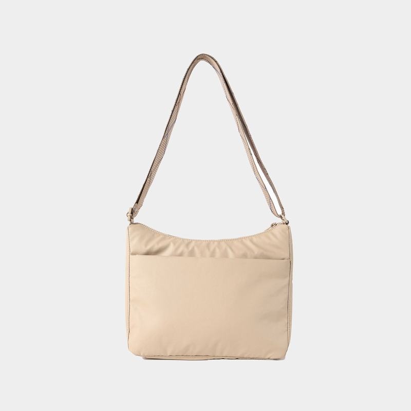 Beige Hedgren Harper's Rfid Women's Shoulder Bags | YJO7056XW