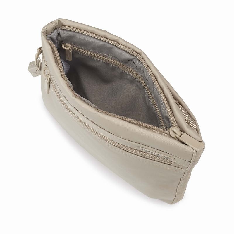 Beige Hedgren Leonce Women's Shoulder Bags | EGP9791UR