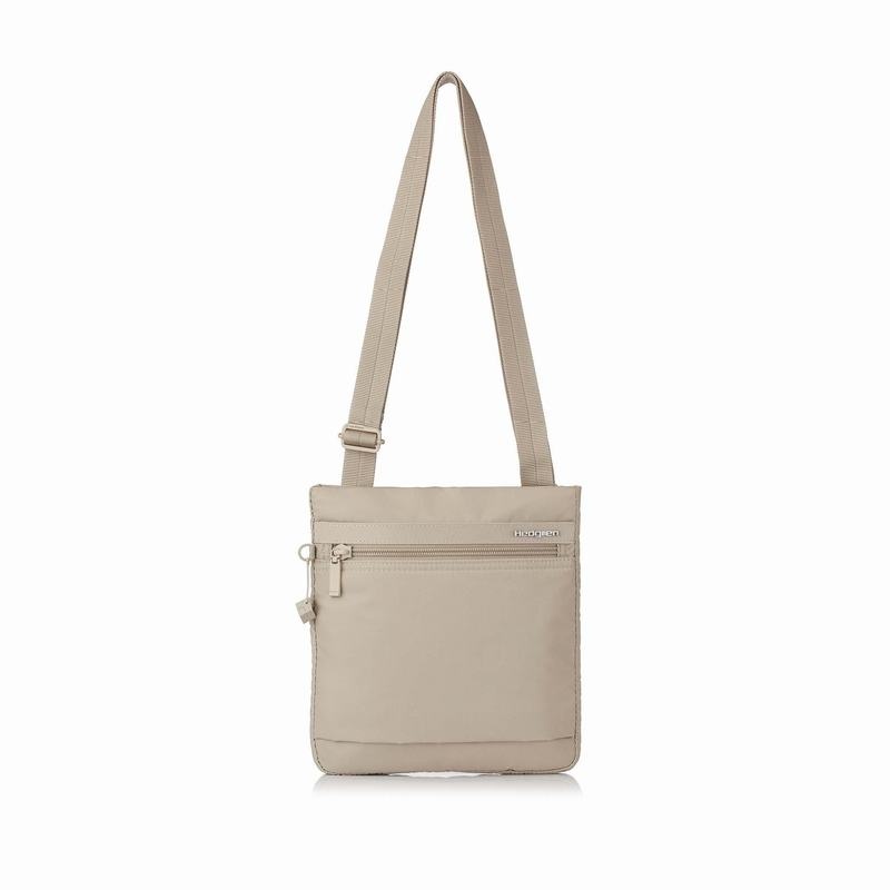 Beige Hedgren Leonce Women's Shoulder Bags | EGP9791UR