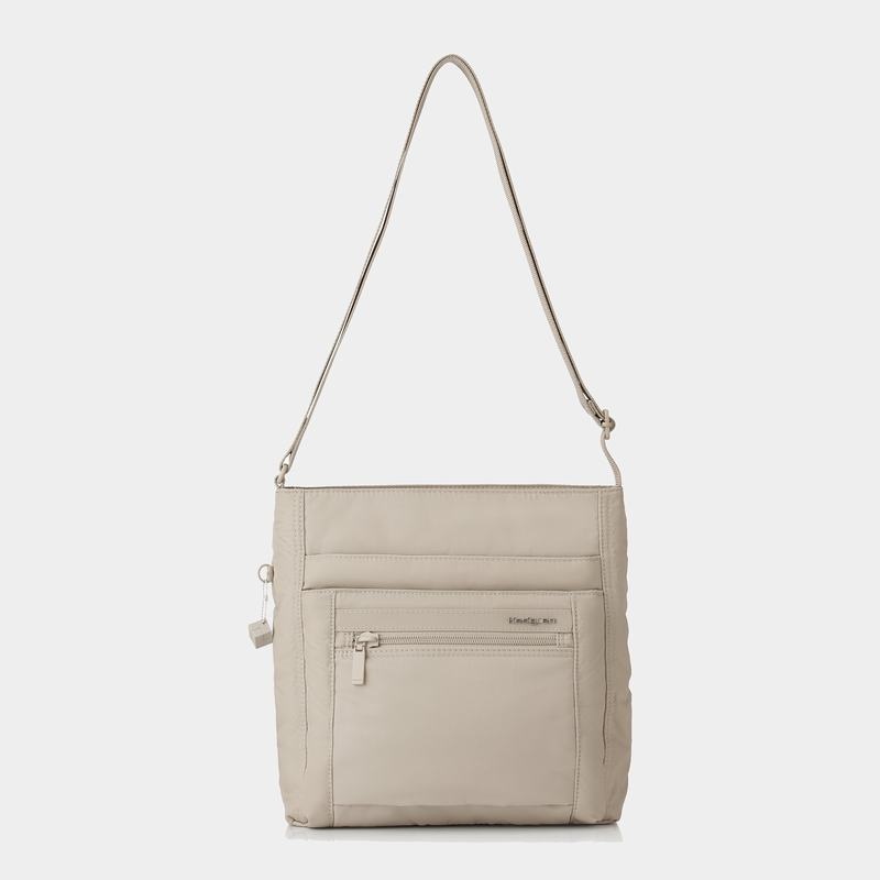 Beige Hedgren Orva Women's Shoulder Bags | RUD196UP