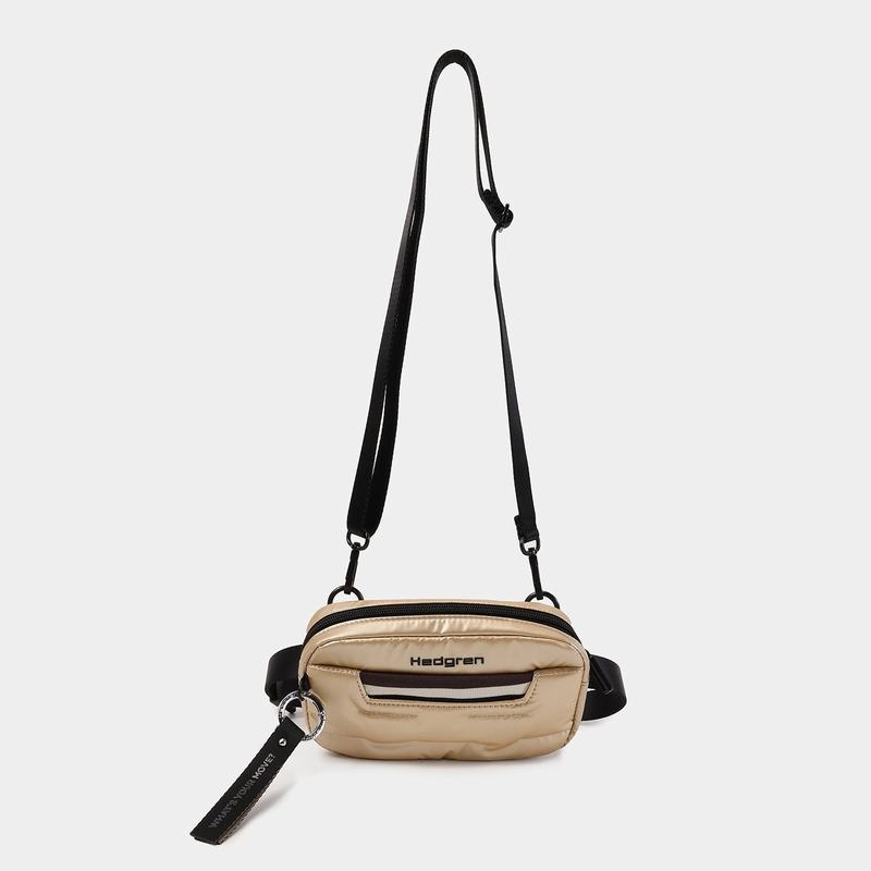 Beige Hedgren Snug Women's Belt Bags | ONN9566MV