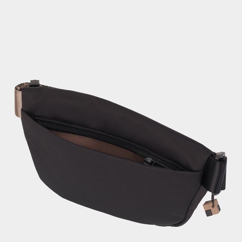 Black Brown Hedgren Halo Women's Belt Bags | QWX6122DV