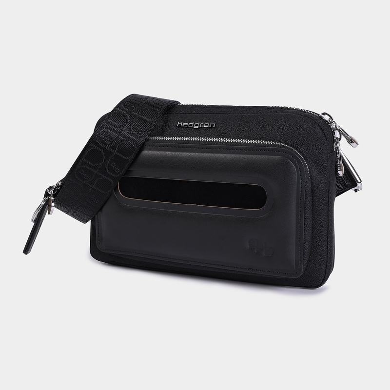 Black Hedgren Americano Women's Belt Bags | JLO9074ZB