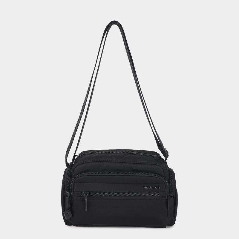 Black Hedgren Emily Women's Crossbody Bags | XLD8670FZ