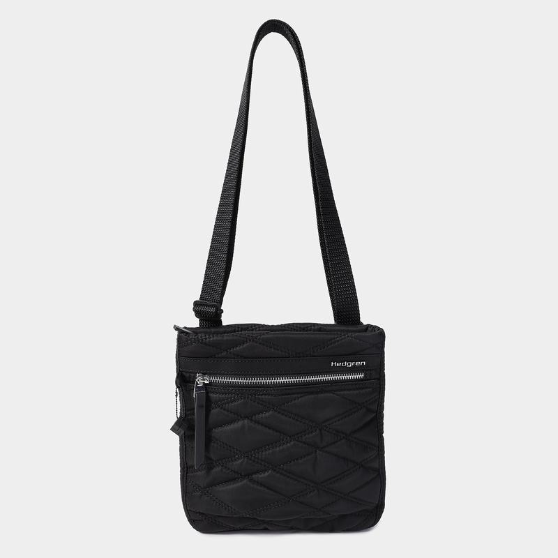 Black Hedgren Leonce Women's Crossbody Bags | WUO178FZ