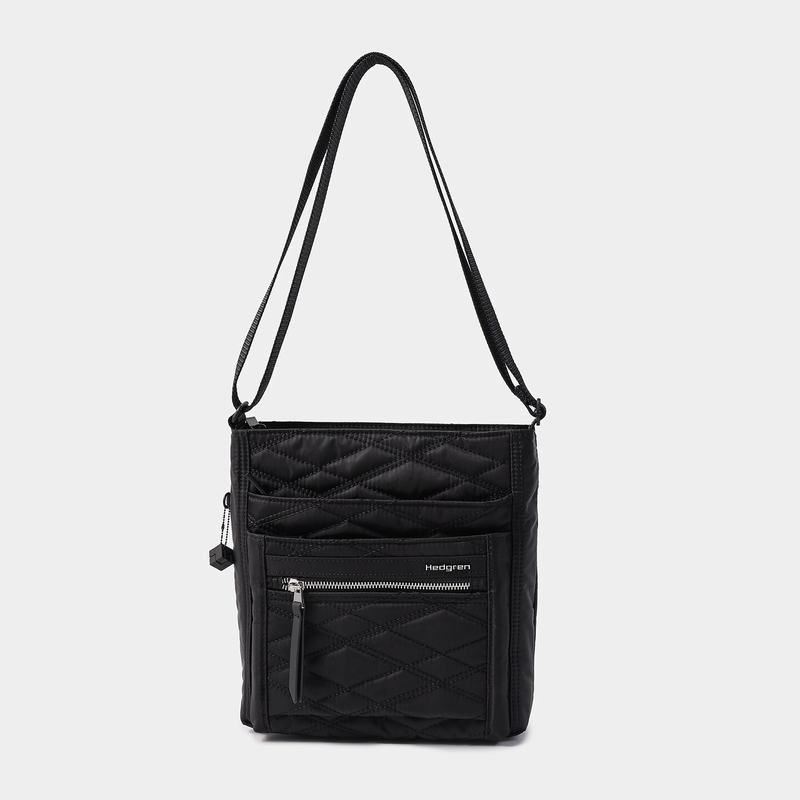 Black Hedgren Orva Women's Crossbody Bags | KFG1422VM