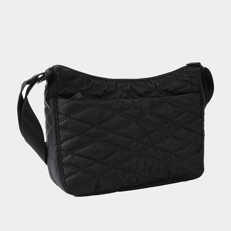 Black Hedgren Quilted Harper's Rfid Women's Shoulder Bags | IVE8098GO