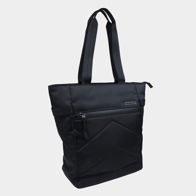 Black Hedgren Scurry Sustainably Made Women's Tote Bags | YIK8335KE