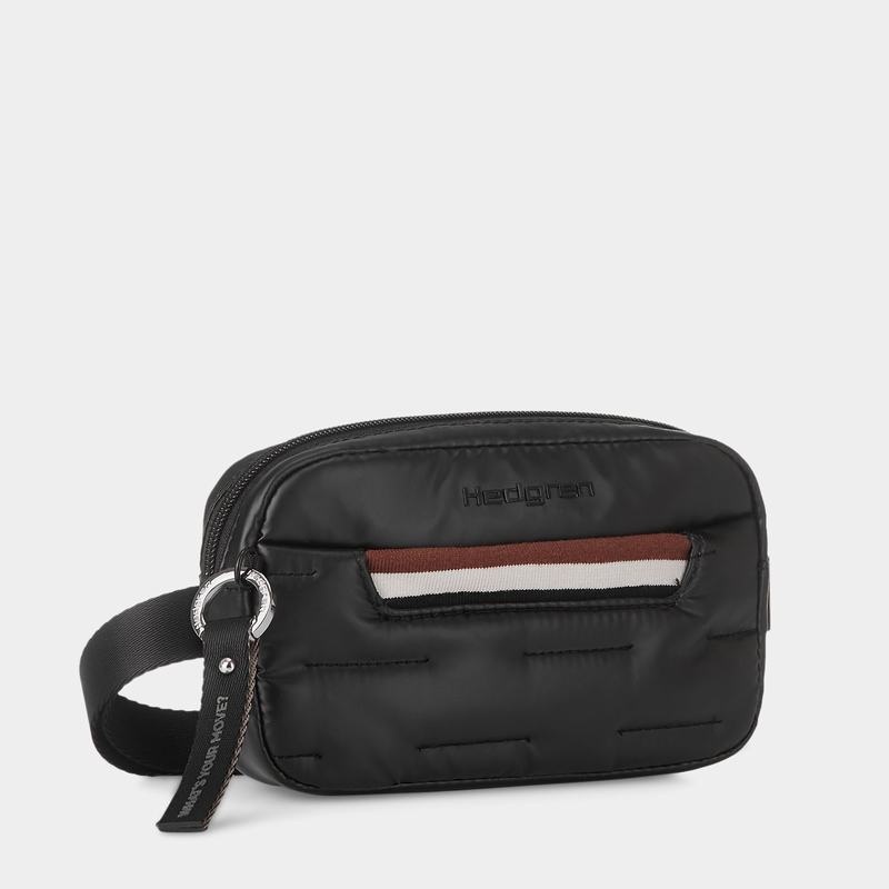 Black Hedgren Snug Women's Belt Bags | EYT7414KO