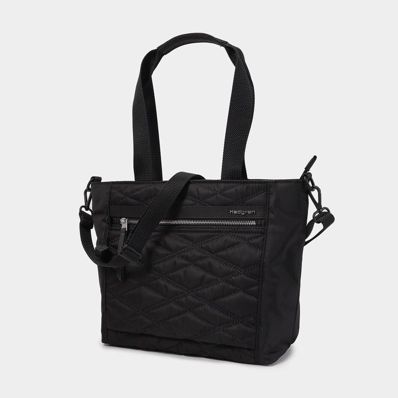 Black Hedgren Zoe Medium Rfid Women's Tote Bags | JQQ9775FO