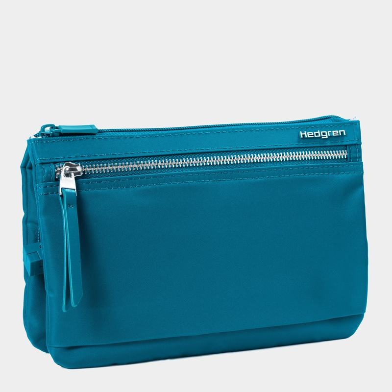 Blue Hedgren Emma Women's Crossbody Bags | YRQ9441AJ