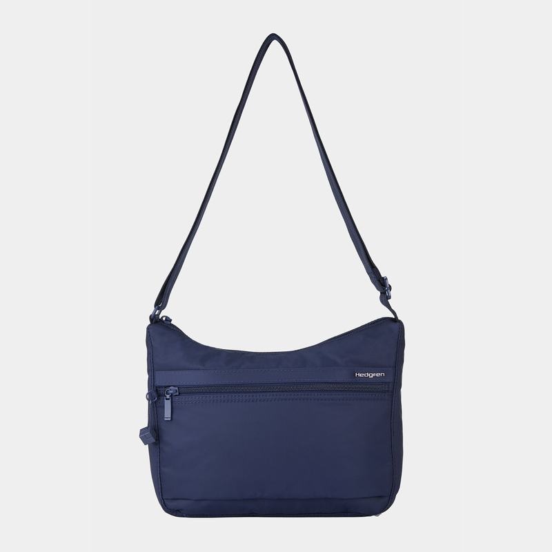 Dark Blue Hedgren Harper's Rfid Women's Shoulder Bags | DPF3376RO