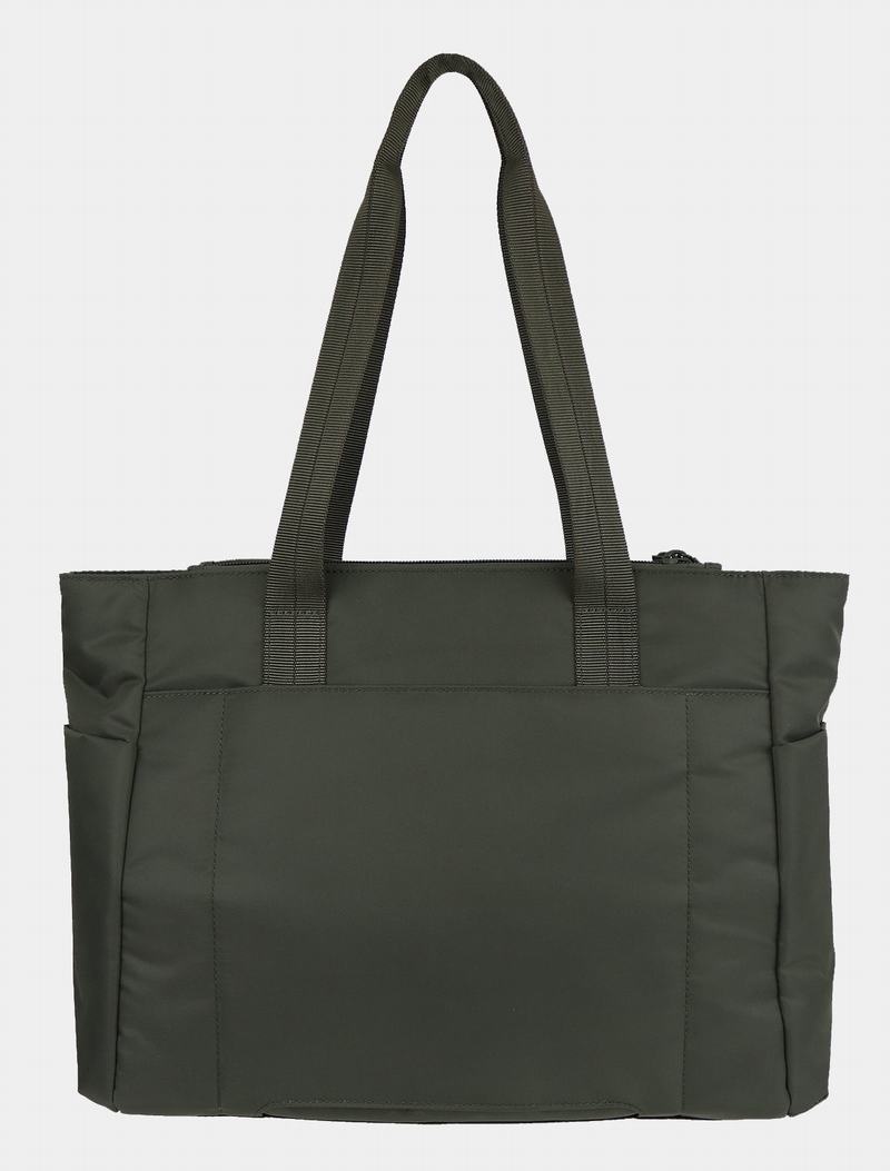 Dark Green Hedgren Achiever Women's Tote Bags | KRS9621XF