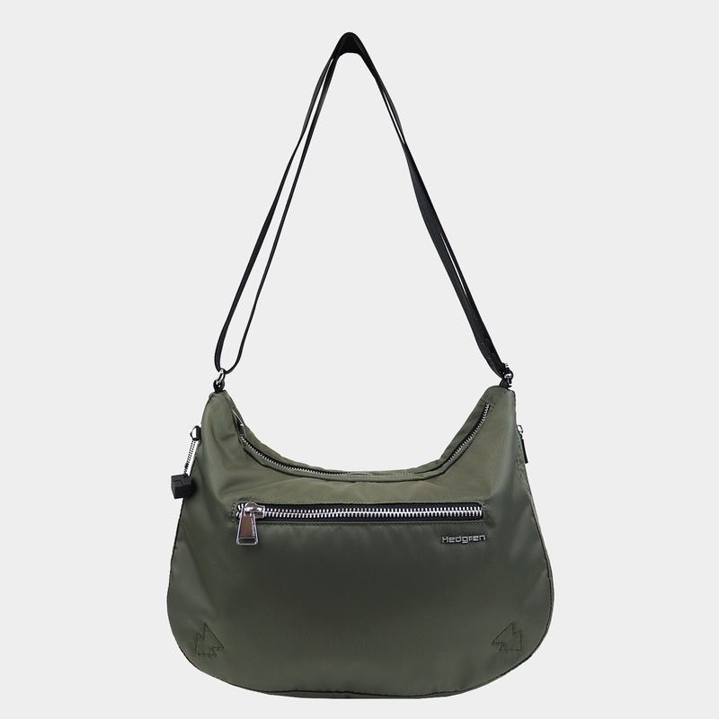 Dark Green Hedgren Ann Women's Crossbody Bags | HMY656EF