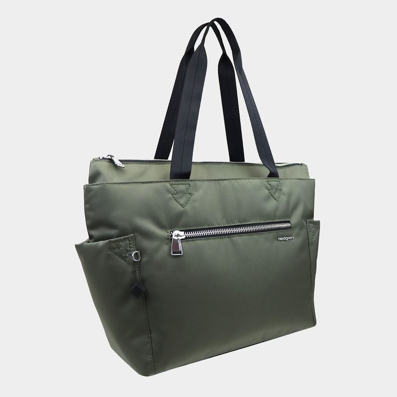 Green Hedgren Margaret Sustainably Made Women's Tote Bags | MHU565DV