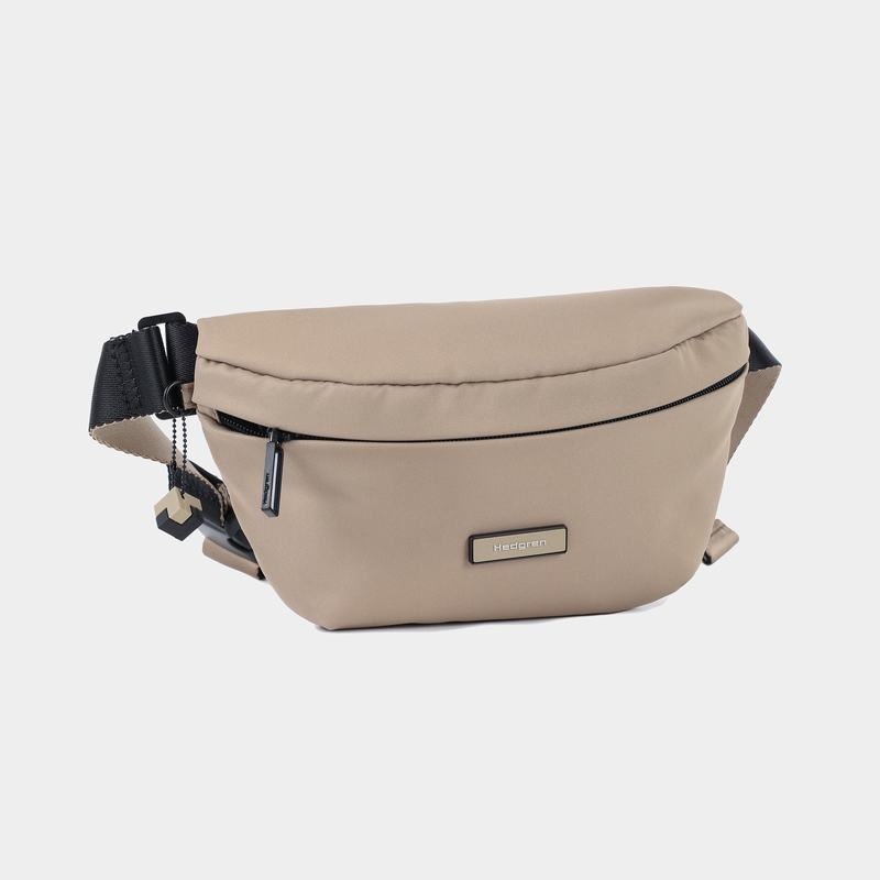 Grey Beige Hedgren Halo Women's Belt Bags | WFN9950ML