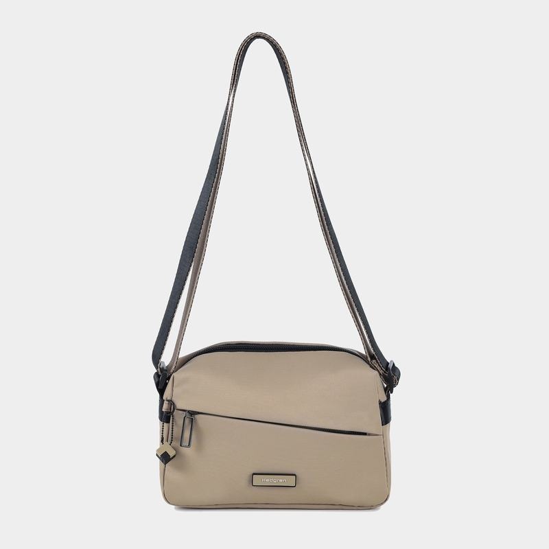 Grey Beige Hedgren Neutron Small Women's Crossbody Bags | OWG319BF