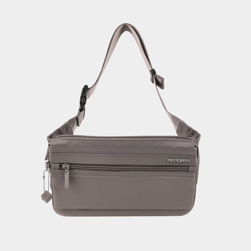 Grey Brown Hedgren Asarum Women's Belt Bags | QNC4965HA