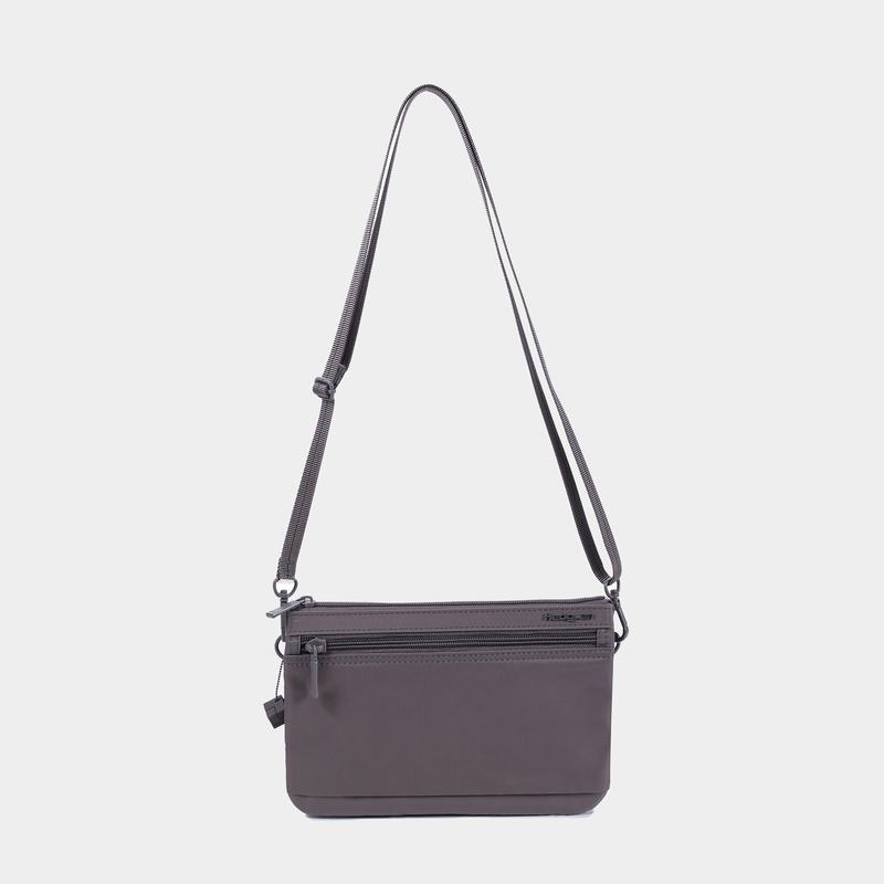 Grey Brown Hedgren Emma Women's Crossbody Bags | QSZ1680OG