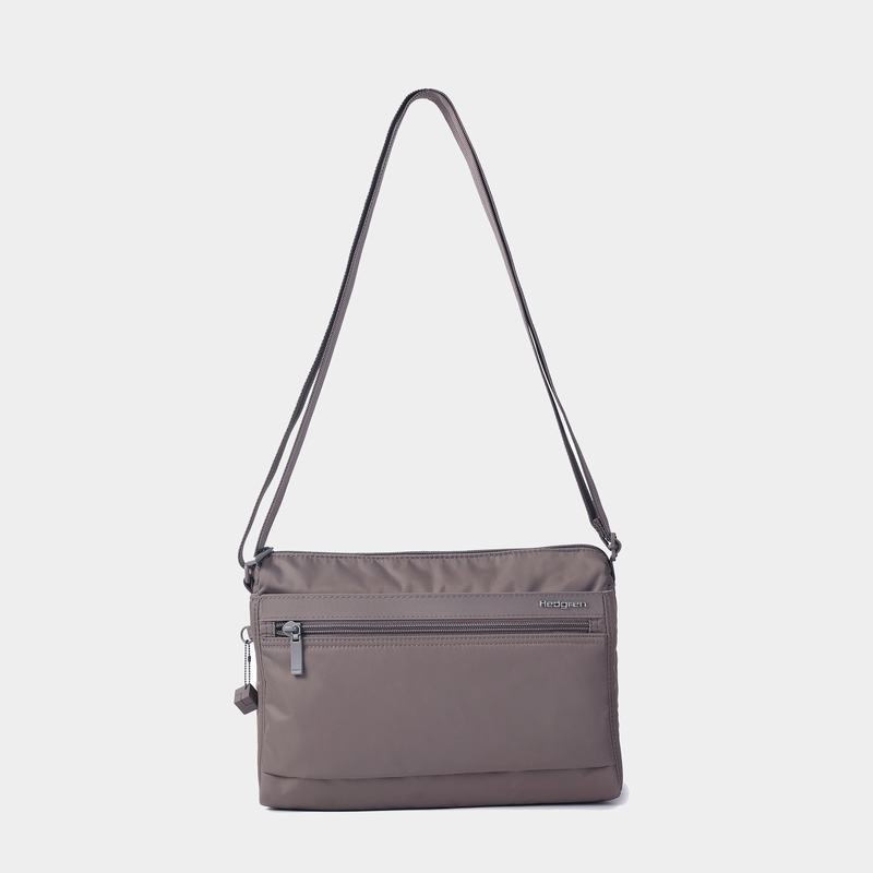 Grey Brown Hedgren Eye Medium Women's Shoulder Bags | SZI5826ZZ