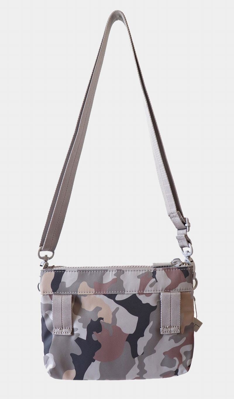 Grey Camo Hedgren Rain Sustainably Made Women's Crossbody Bags | IJZ4623TH