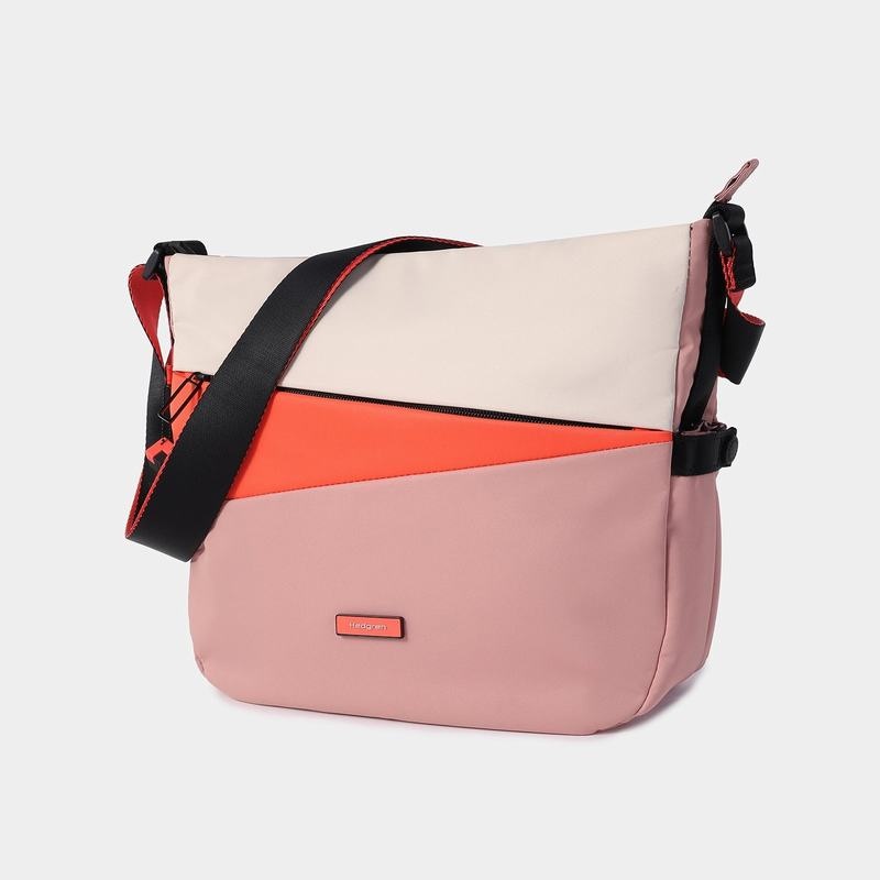 Pink Orange Hedgren Milky Way Women's Crossbody Bags | UCO126DP