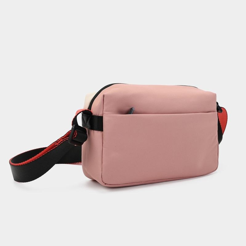 Pink Orange Hedgren Neutron Small Women's Crossbody Bags | WFJ1311MN