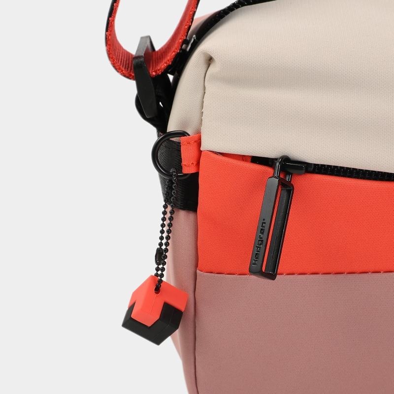 Pink Orange Hedgren Neutron Small Women's Crossbody Bags | WFJ1311MN