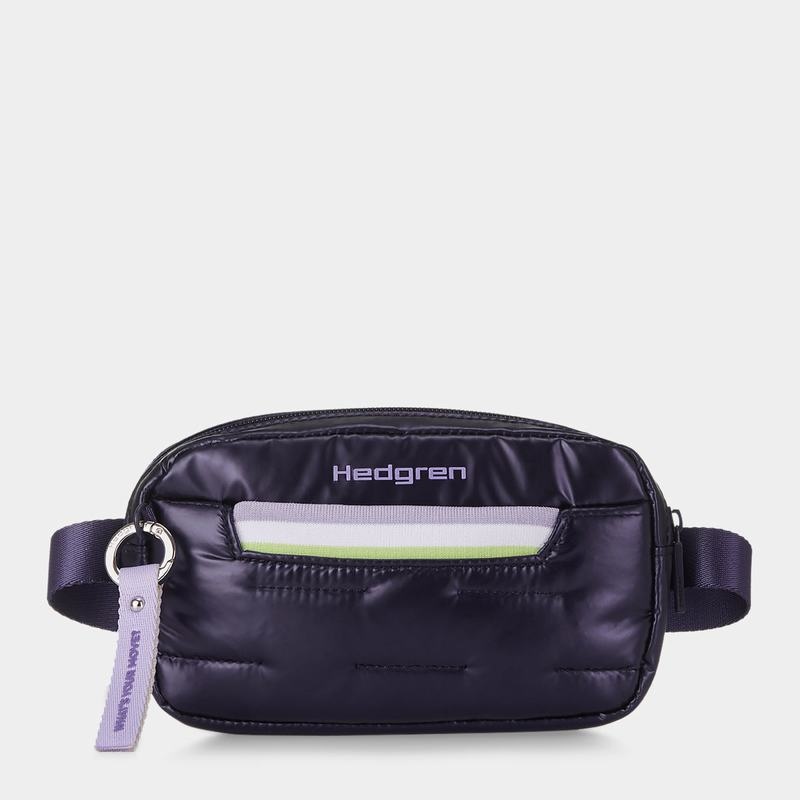 Purple Deep Blue Hedgren Snug Women\'s Belt Bags | DUE619GE