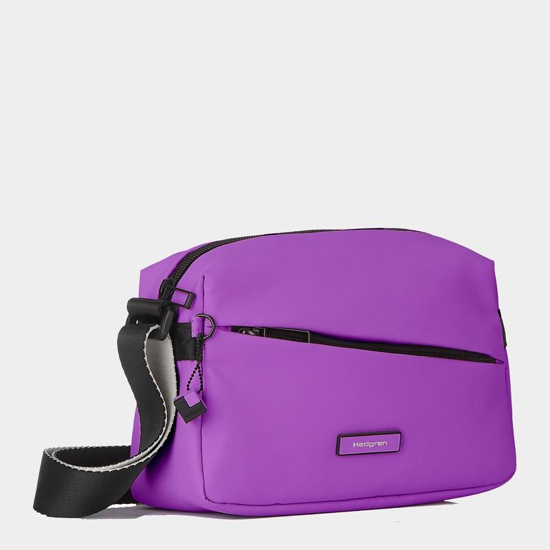 Purple Hedgren Neutron Small Women's Crossbody Bags | NMH5954EJ