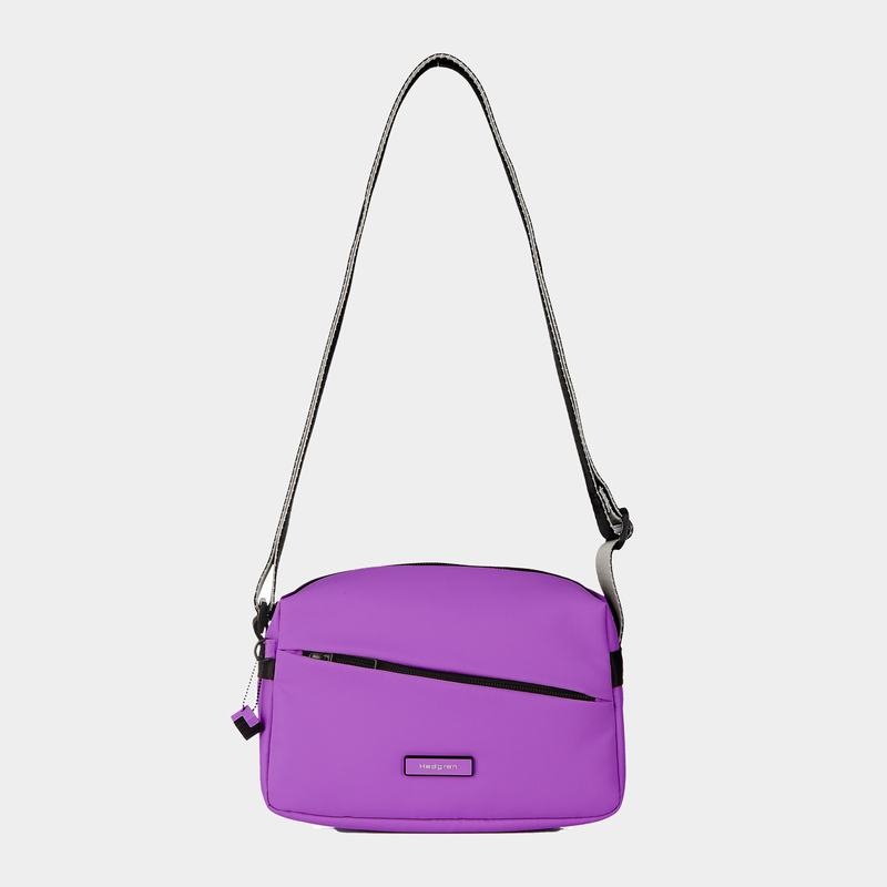 Purple Hedgren Neutron Small Women's Crossbody Bags | NMH5954EJ